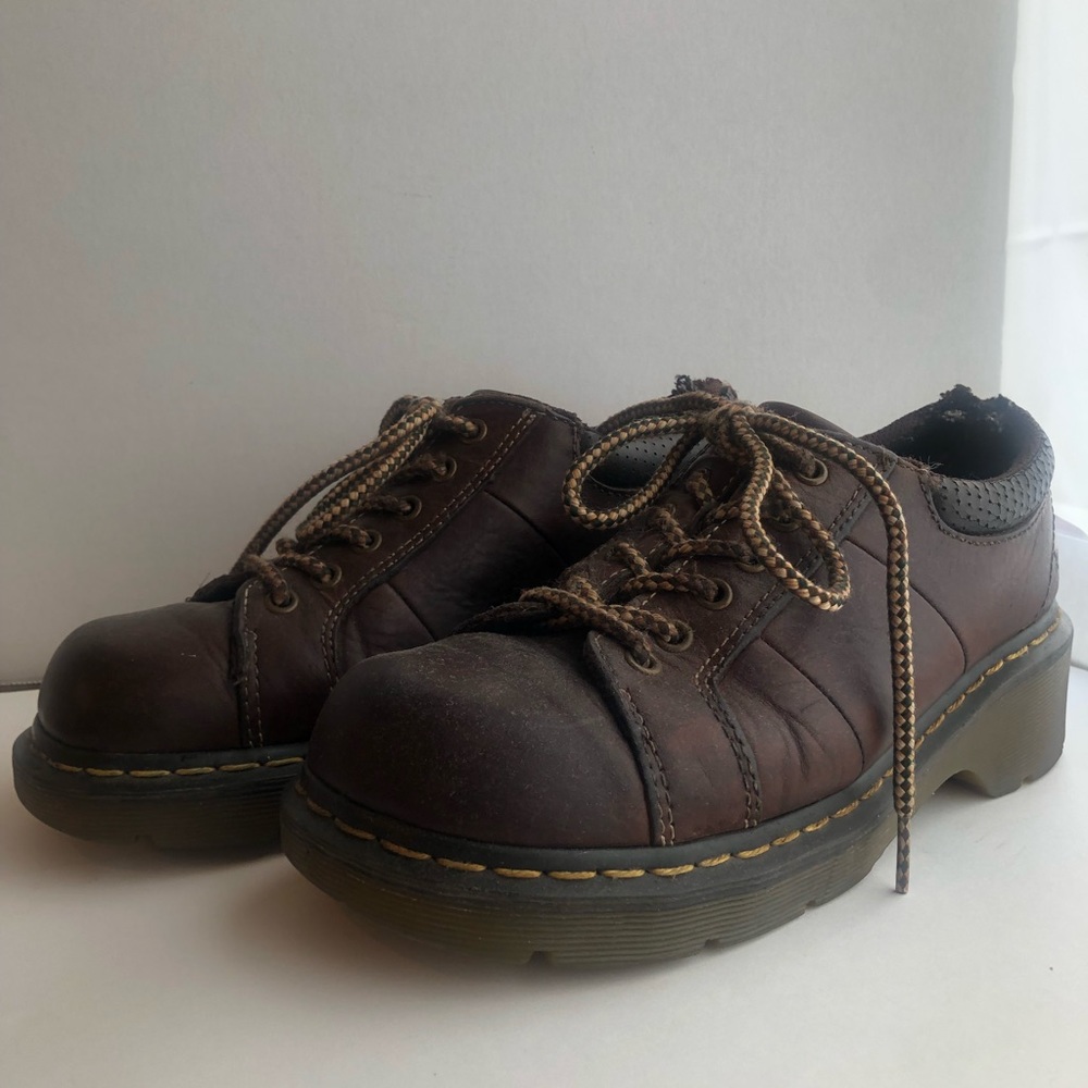 Dr. Martens Melissa Brown Leather Platform